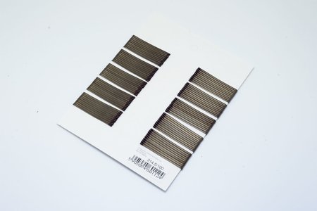 IZA Wsuwki do włosów dwie kulki BRĄZOWE POŁYSK 4,5cm - 100 sztuk - 314,5/100