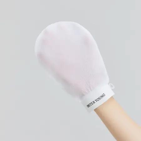 SISTER YOUNG Rękawica złuszczająca do ciała NOVA - WHITE/BIAŁA