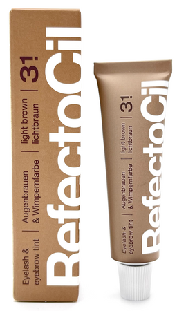 REFECTOCIL Henna żelowa JASNY BRĄZ 3.1 + Woda Kallos 3%
