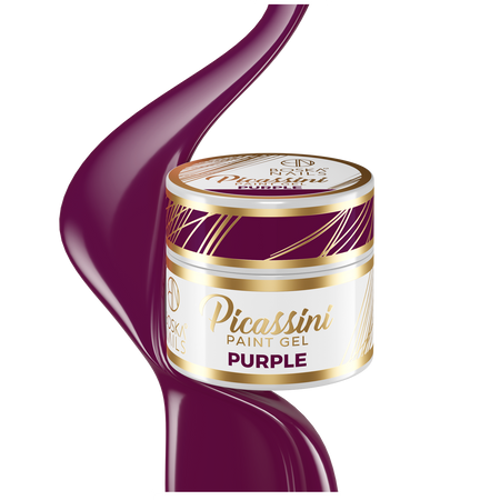 BOSKA NAILS Żel do zdobień paznokci Picassini Paint Gel PURPLE - 5ml