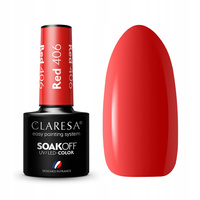 CLARESA Lakier hybrydowy Red 406 - 5g