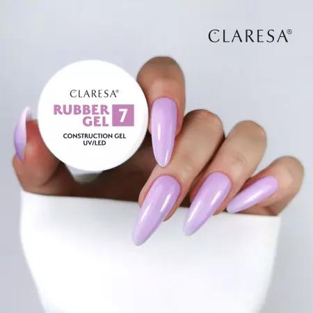 CLARESA Żel budujący do paznokci RUBBER GEL 7 - 12g - MAŁY