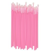 NAIL4U Mikroaplikatory bezwłókienkowe w woreczku - Różowe - 100 sztuk