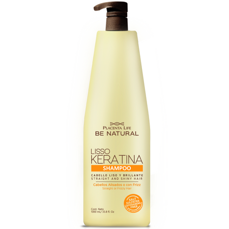 PLACENTA LIFE Zestaw Szampon + Odżywka + Maska LISSO KERATINA 2x1000ml + 350g