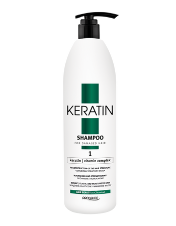 CHANTAL PROSALON Zestaw do włosów z keratyną KERATIN Szampon + Odżywka + Maska - 3x1000ml