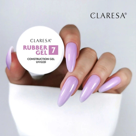 CLARESA Żel budujący do paznokci RUBBER GEL 7 - 12g