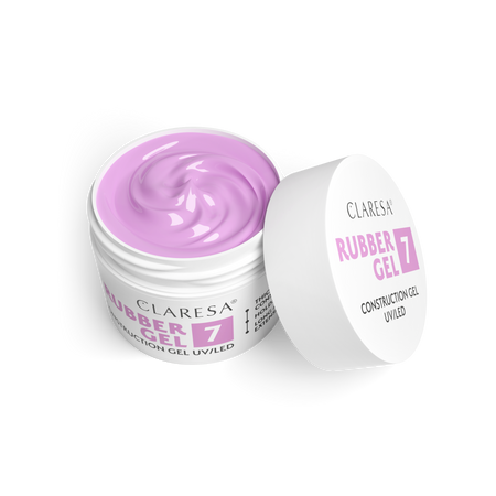 CLARESA Żel budujący do paznokci RUBBER GEL 7 - 12g - MAŁY