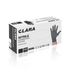 CLARA Rękawiczki nitrylowe jednorazowe CZARNE/BLACK - M
