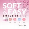 CLARESA Żel budujący do paznokci Soft&Easy NATURAL - 45g - ŚREDNI