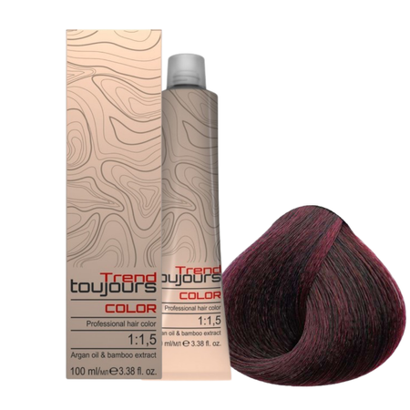 TREND TOUJOURS Farba do włosów - Light Violet Brown/Jasny Fioletowy Brąz - 5.20 - 100ml