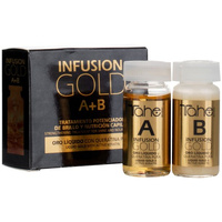 TAHE Ampułki do włosów zniszczonych INFUSION GOLD A+B - 2x10ml