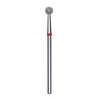 STALEKS Frez diamentowy KULKA czerwony EXPERT 4mm