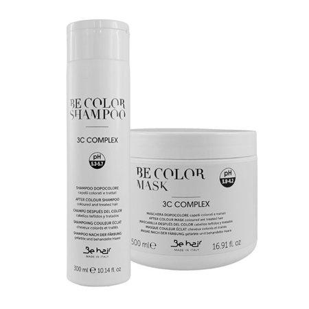 BE HAIR Zestaw do włosów farbowanych - 300ml + 500ml