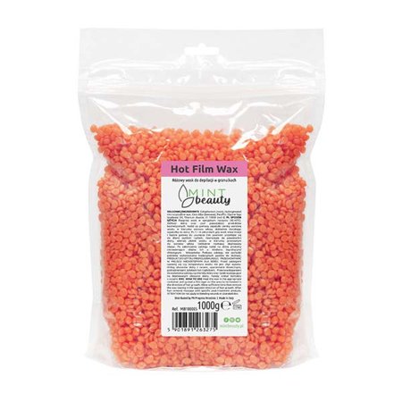 MINT BEAUTY Wosk do depilacji w granulkach Różowy - 1000g