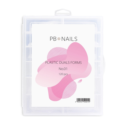 PB NAILS Górne formy Dual Forms No.01 - migdał salonowy