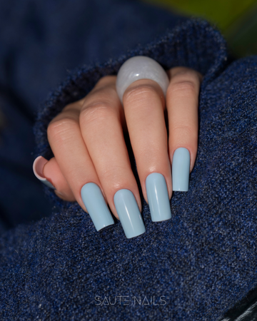 SAUTE NAILS Lakier hybrydowy S329 SAUTE BLUE - 8ml