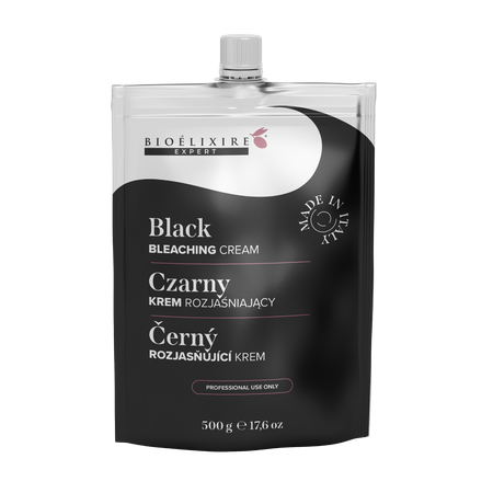 BIOELIXIRE EXPERT Rozjaśniacz do włosów w kremie Czarny BLACK  - 500g