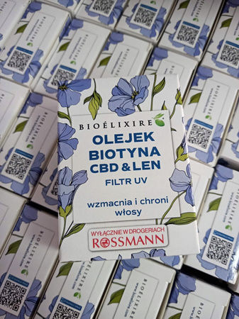 BIOELIXIRE Olejek do włosów Biotyna CBD LEN 20ml