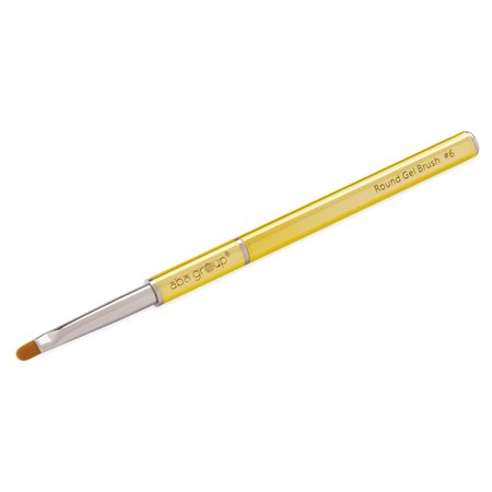 ABA GROUP Pędzelek do nakładania żelu okrągły ZŁOTY - Gold Round Gel Brush #6 - OKRĄGŁY