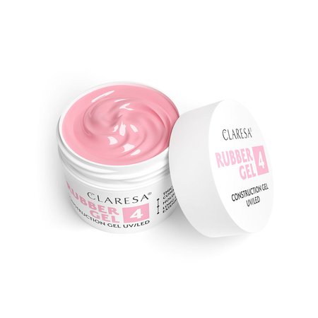 CLARESA Żel budujący do paznokci RUBBER GEL 4 - 12g - MAŁY