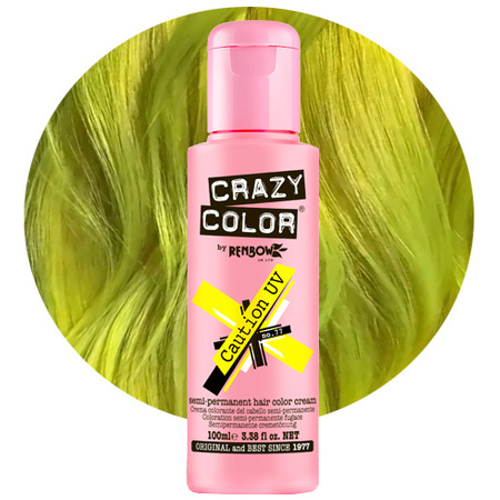 CRAZY COLOR Krem do koloryzacji włosów No. 77 - Caution UV - 100ml