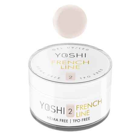 YOSHI Żel budujący samopoziomujący French Line No 2 - 50ml