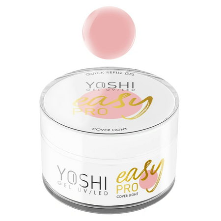 YOSHI Żel budujący do paznokci Easy PRO - COVER LIGHT - 15ml