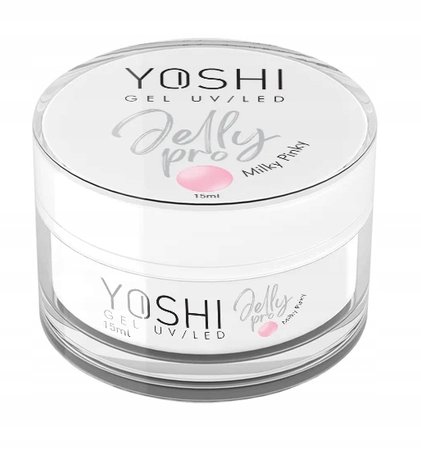 YOSHI Żel budujący do paznokci Jelly PRO - Milky Pinky - 15ml - MAŁY