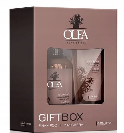 DOTT SOLARI Szampon + Maska do włosów GiftBox - 250ml + 200ml