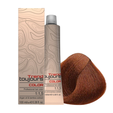 TREND TOUJOURS Farba do włosów - Dark Golden Copper Blonde/Ciemny Złocisto Miedziany Blond - 6.34 - 100ml