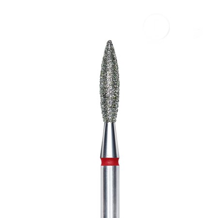 STALEKS Frez diamentowy PŁOMYK czerwony EXPERT 2,3/10mm - FA10R023/10