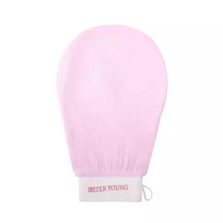 SISTER YOUNG Rękawica złuszczająca do ciała NOVA - PINK/RÓŻOWA