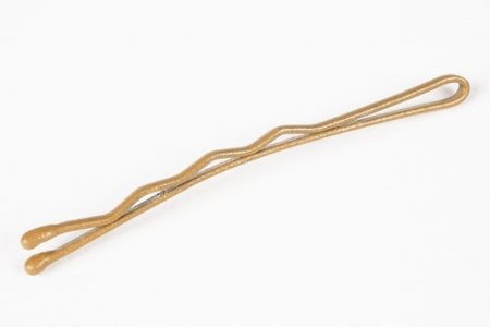 IZA Wsuwki do włosów dwie kulki ZŁOTE MATOWE 6cm - 100 sztuk