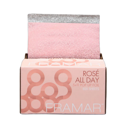 FRAMAR Folia aluminiowa w PASKACH ROSE ALL DAY - 500szt.