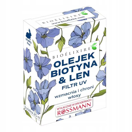 BIOELIXIRE Olejek do włosów Biotyna CBD LEN 20ml