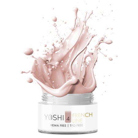 YOSHI Żel budujący samopoziomujący French Line No 4 - 15ml - MAŁY