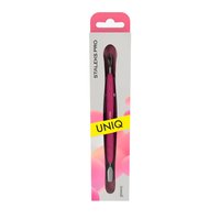 STALEKS Kopytko do manicure Gummy z silikonową rękojeścią UNIQ 10 TYPE 4.2  (popychacz wąski zaokrąglony i ostrze wygięte) - PQ-10/4.2