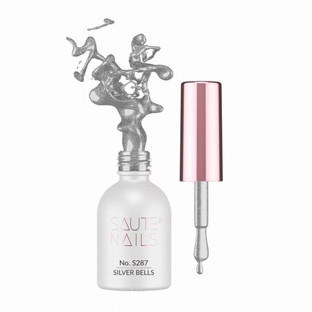 SAUTE NAILS Lakier hybrydowy S287 SILVER BELLS - 8ml
