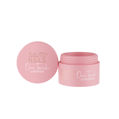SAUTE NAILS Żel budujący do paznokci ONE TOUCH - GLITTER NATURAL - 30g