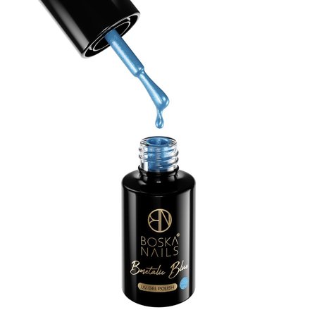 BOSKA NAILS Lakier hybrydowy BMetalic Blue 398 - 6ml