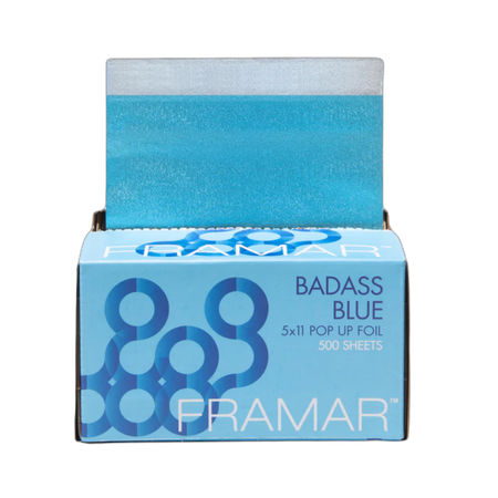 FRAMAR Folia aluminiowa w paskach BADASS BLUE - 500szt.