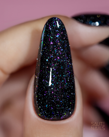 SAUTE NAILS Top hybrydowy SILVER FLASH TOP NO WIPE - 8ml