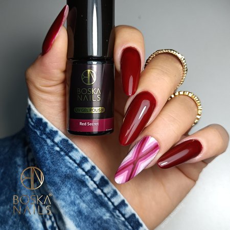 BOSKA NAILS Lakier hybrydowy Red Secret 307 - 6ml