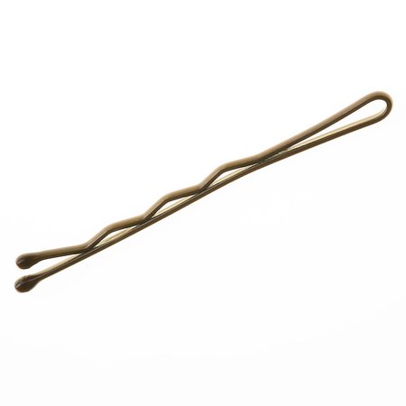 IZA Wsuwki do włosów dwie kulki BRĄZOWE POŁYSK 5cm - 100 sztuk - 315/100