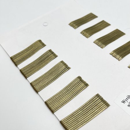 IZA Wsuwki do włosów proste ZŁOTE 4cm - 100 sztuk
