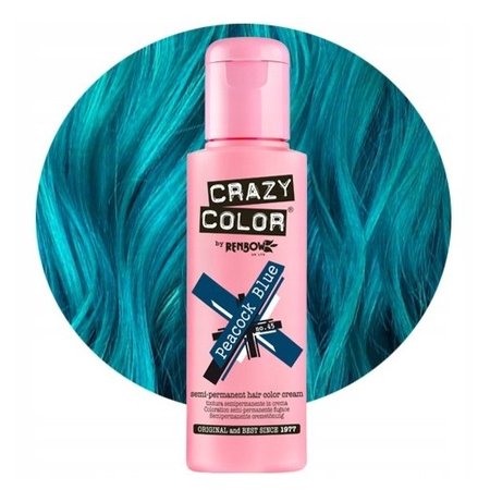 CRAZY COLOR Krem do koloryzacji włosów No. 45 - Peacock Blue - 100ml
