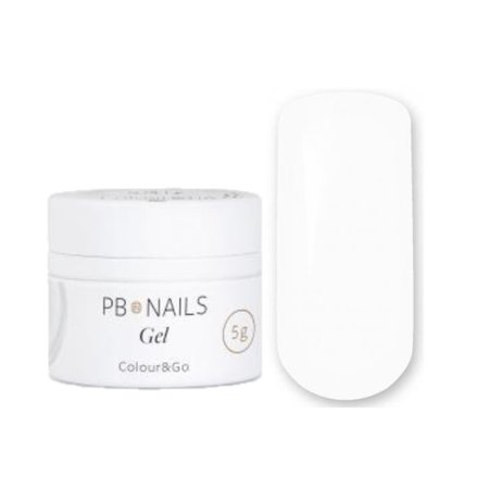 PB NAILS Żel do zdobień paznokci COLOUR&GO CG13 WHITE - 5g