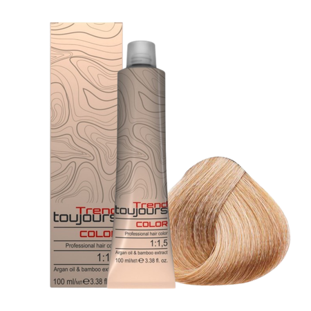 TREND TOUJOURS Farba do włosów - Very Light Ash Golden Blonde/Bardzo Jasny Popielato Złoty Blond - 9.13 - 100ml