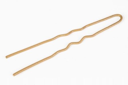 IZA Kokówki do włosów karbowane 45 mm  ZŁOTE MATOWE - 20 sztuk