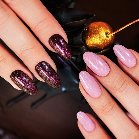 VICTORIA VYNN Top hybrydowy ON TOP Shimmer z różową drobinką - 8ml